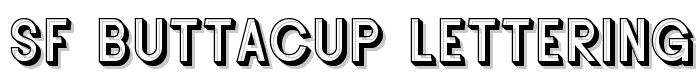 SF Buttacup Lettering Shaded font